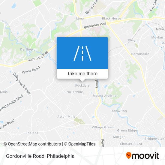 Gordonville Road map