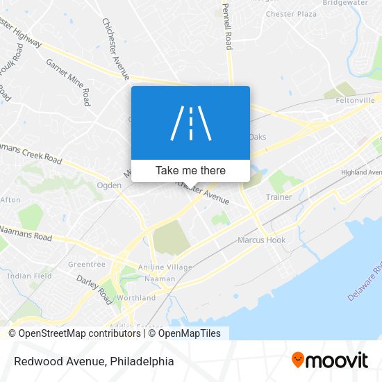 Mapa de Redwood Avenue