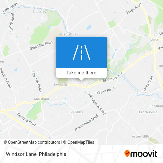 Windsor Lane map