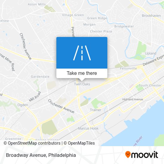 Broadway Avenue map