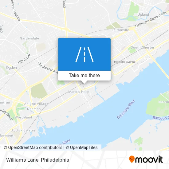 Williams Lane map