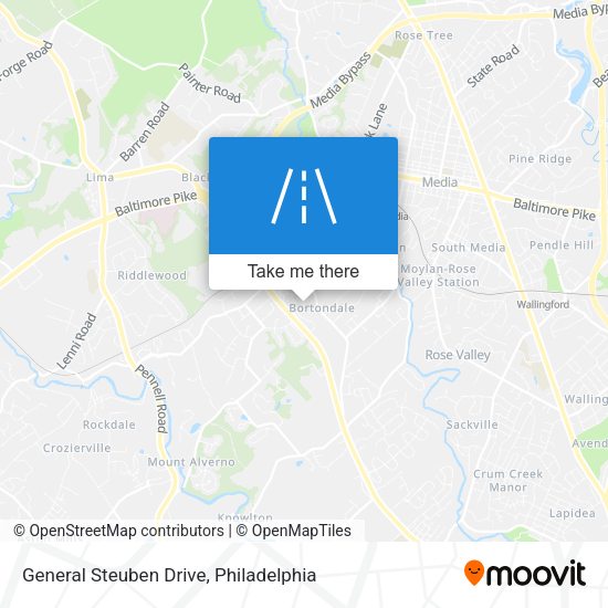 General Steuben Drive map