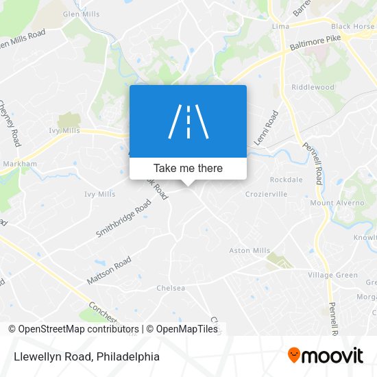 Llewellyn Road map