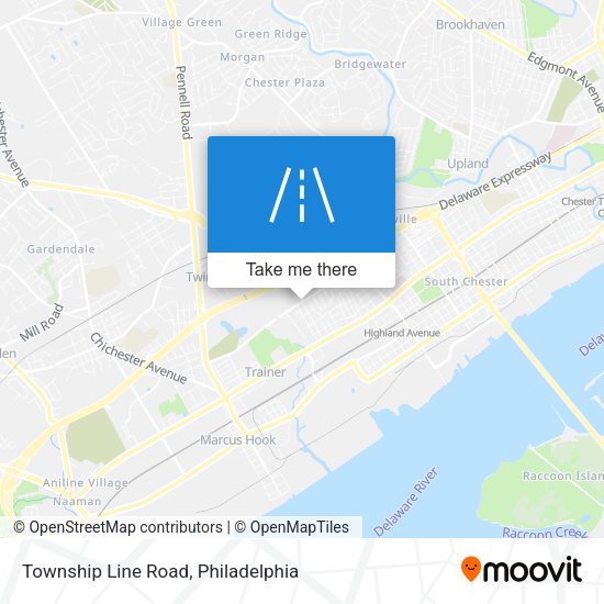Township Line Road map
