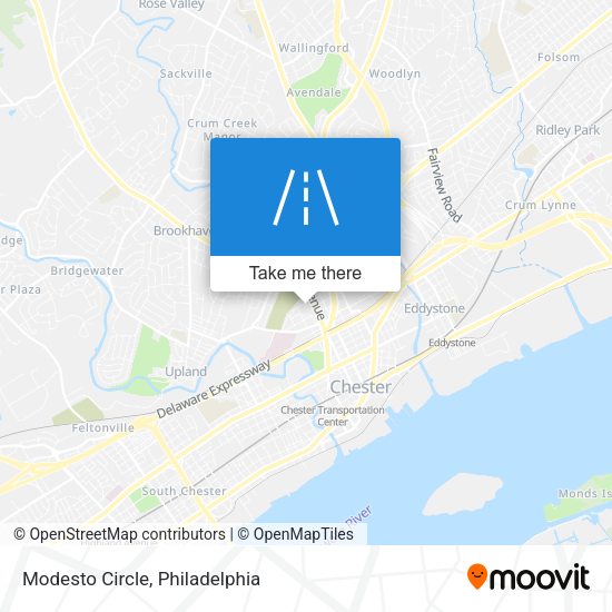 Modesto Circle map