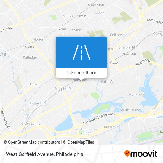 West Garfield Avenue map