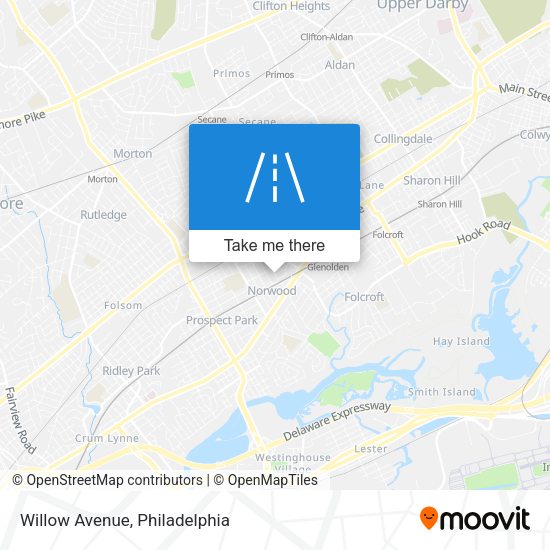 Willow Avenue map