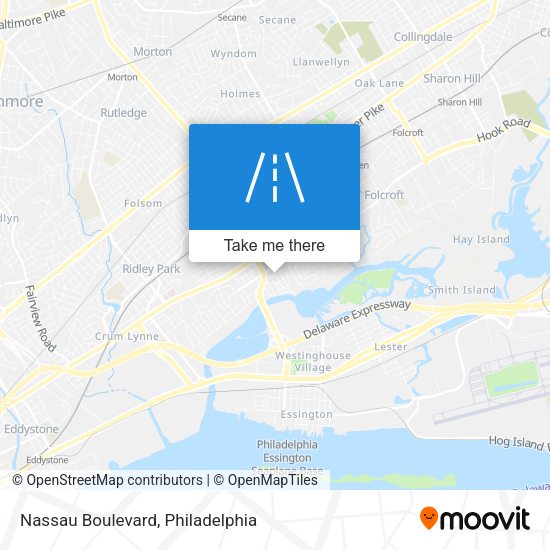 Nassau Boulevard map