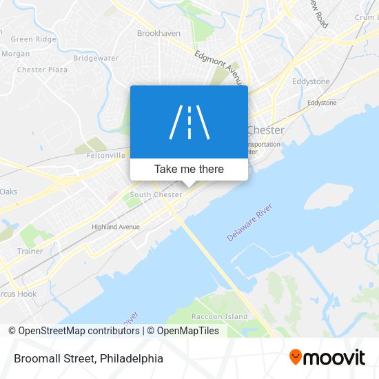 Mapa de Broomall Street