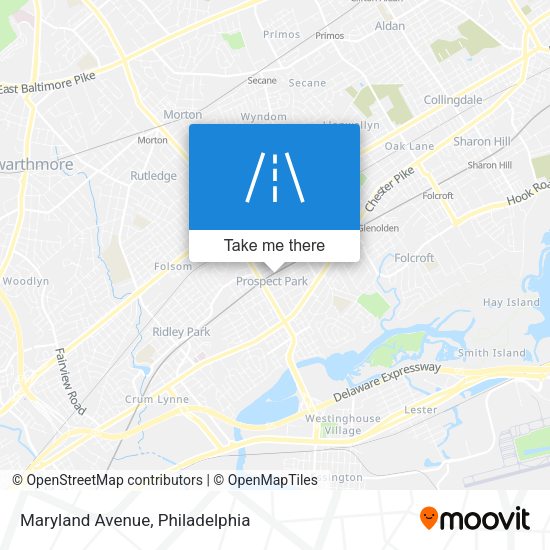 Maryland Avenue map