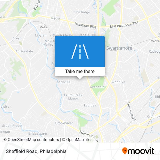 Mapa de Sheffield Road