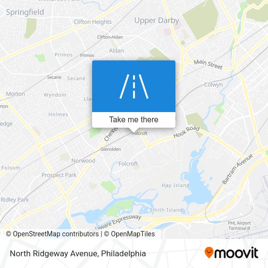 North Ridgeway Avenue map