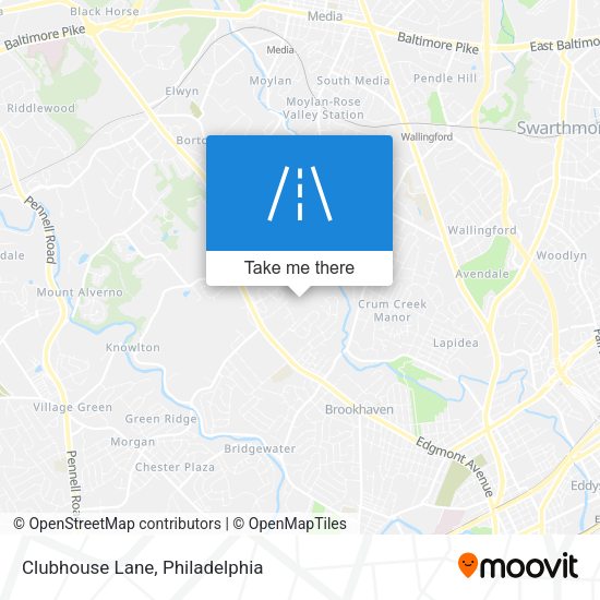 Clubhouse Lane map