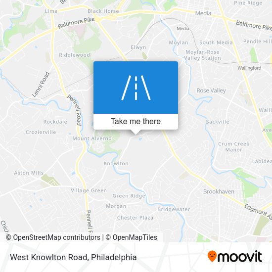 West Knowlton Road map