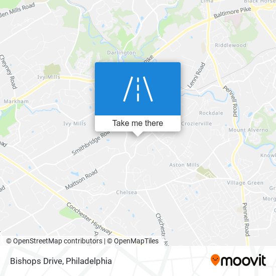 Bishops Drive map