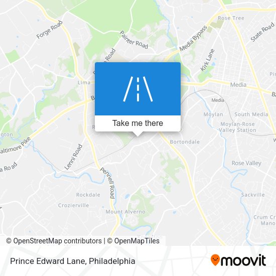 Prince Edward Lane map