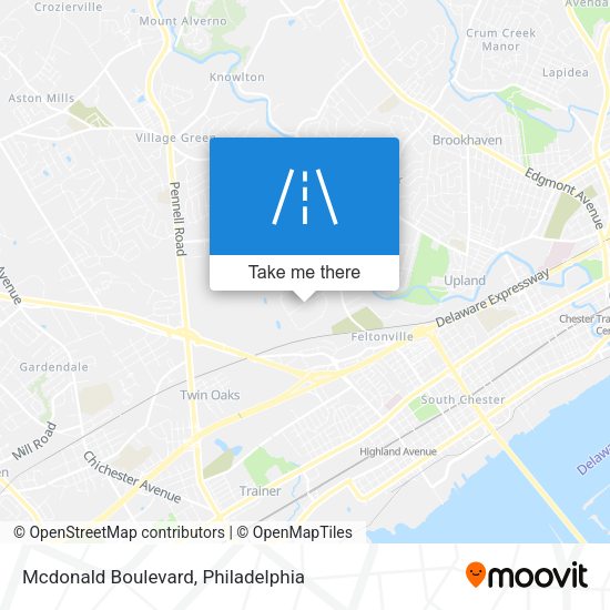 Mcdonald Boulevard map