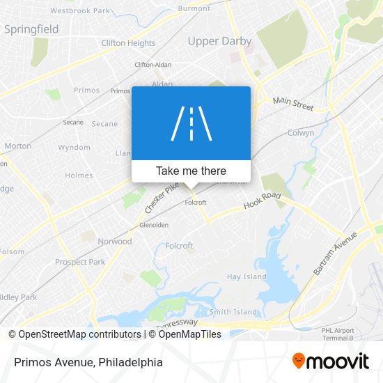 Primos Avenue map