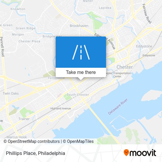 Phillips Place map