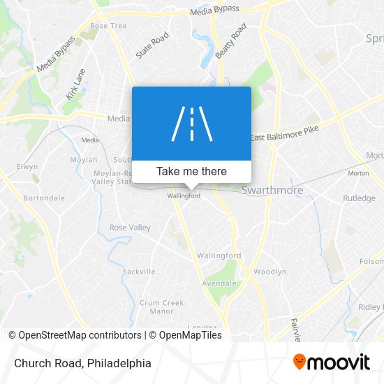 Mapa de Church Road