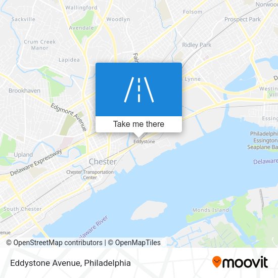 Eddystone Avenue map