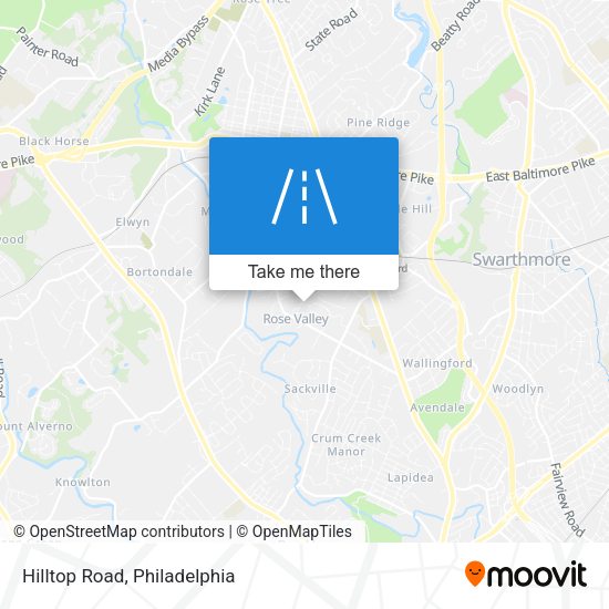Mapa de Hilltop Road