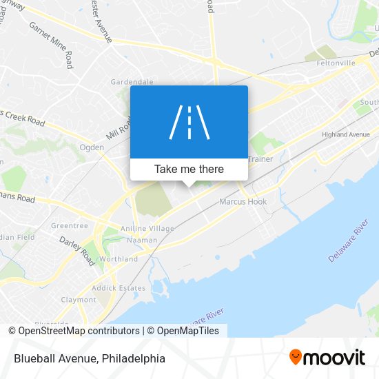 Blueball Avenue map