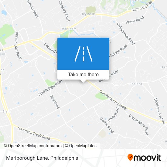 Marlborough Lane map