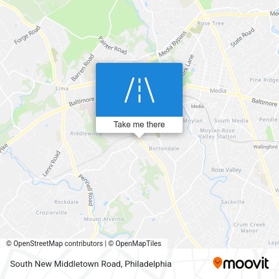 South New Middletown Road map