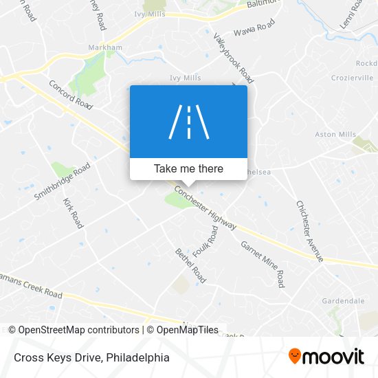 Mapa de Cross Keys Drive