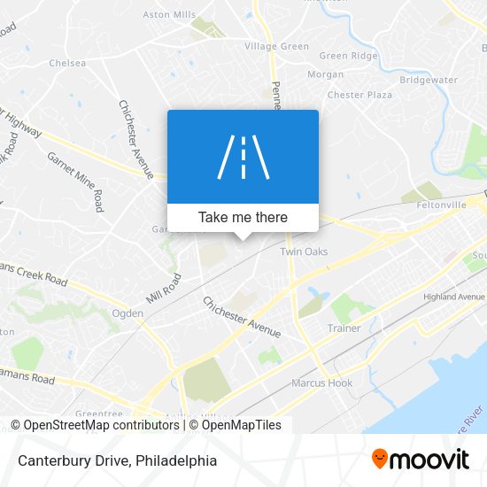 Mapa de Canterbury Drive
