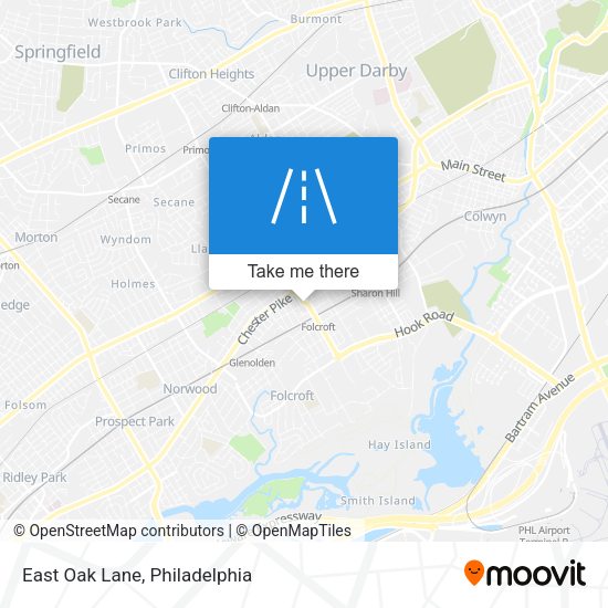 East Oak Lane map