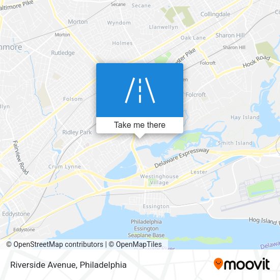 Mapa de Riverside Avenue