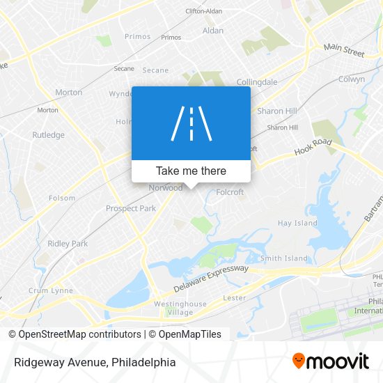 Mapa de Ridgeway Avenue