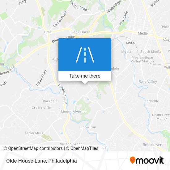 Olde House Lane map