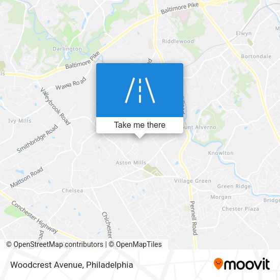 Woodcrest Avenue map