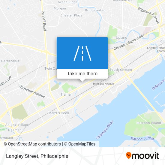 Langley Street map