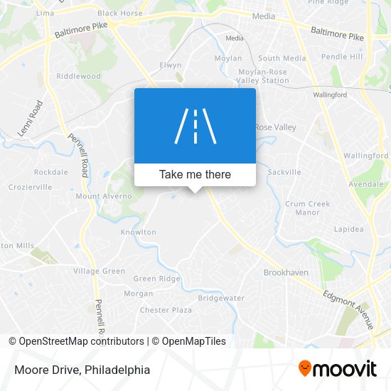 Mapa de Moore Drive