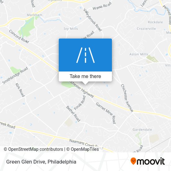 Green Glen Drive map