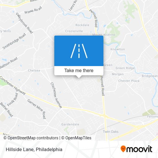 Hillside Lane map
