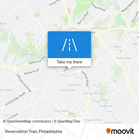 Reservation Trail map