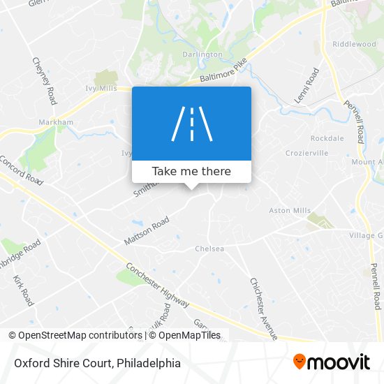 Oxford Shire Court map