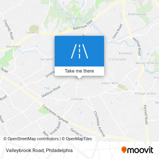 Mapa de Valleybrook Road