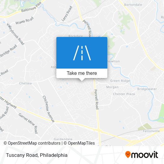 Mapa de Tuscany Road