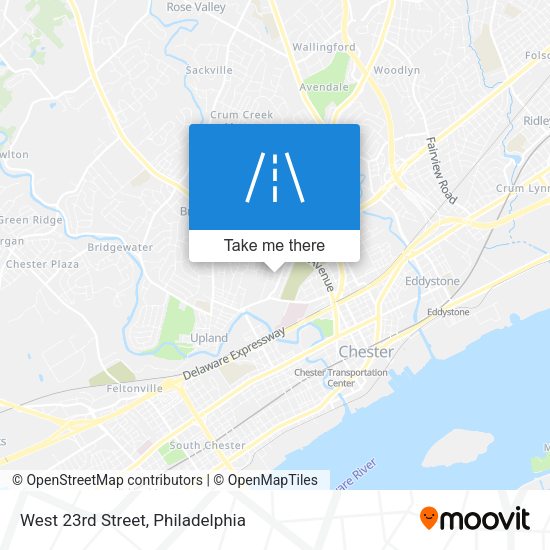 West 23rd Street map