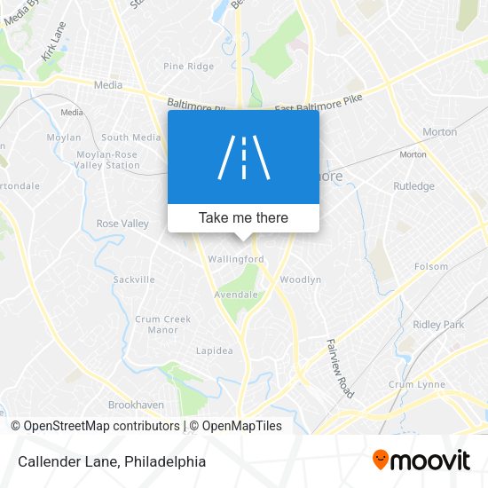 Mapa de Callender Lane