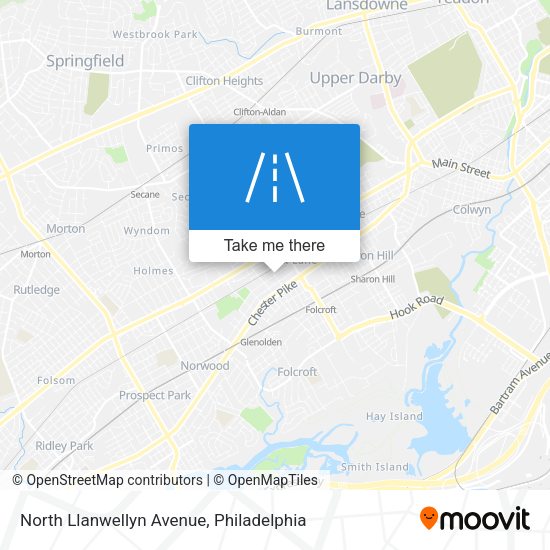 Mapa de North Llanwellyn Avenue