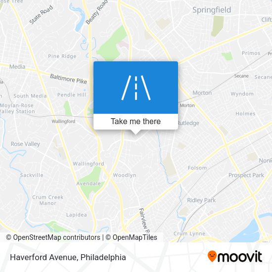 Haverford Avenue map