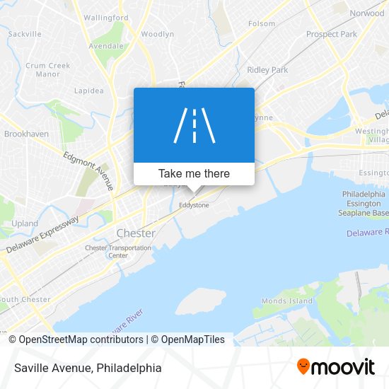 Saville Avenue map