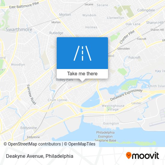Deakyne Avenue map